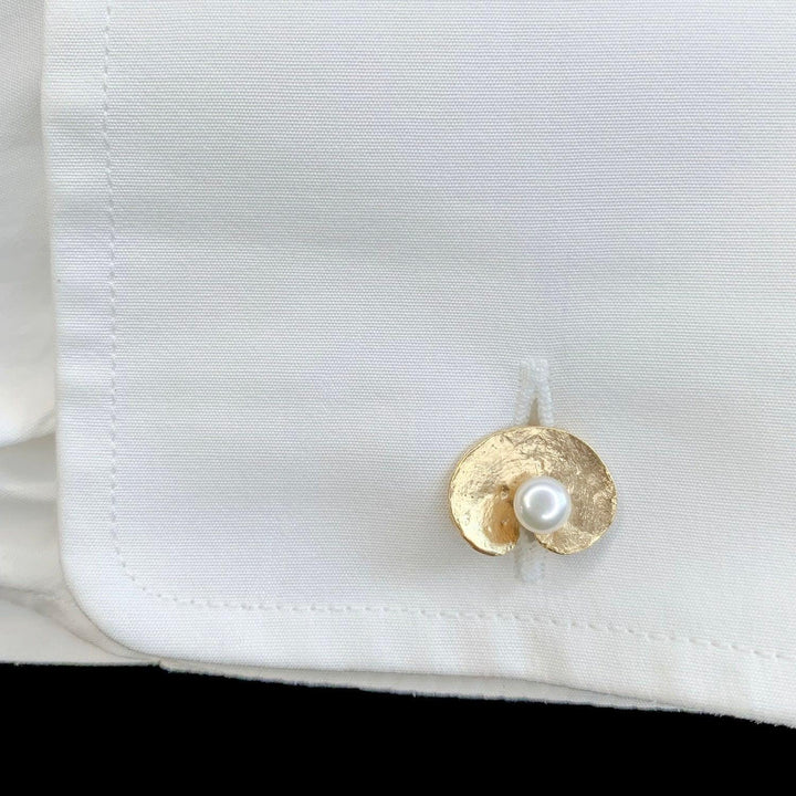 Spiral Geranium Cufflinks - Michael Michaud Jewellery