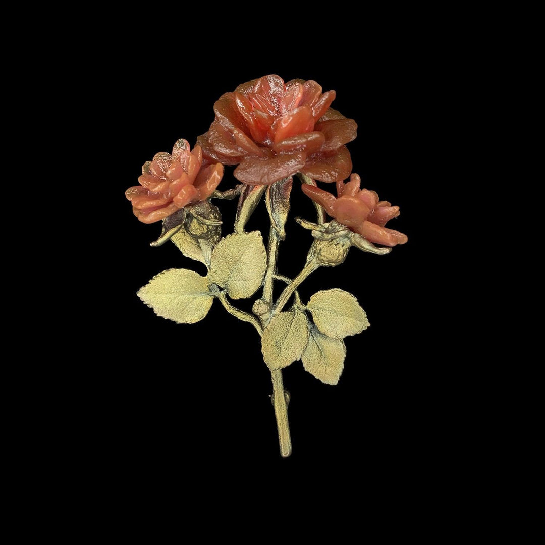 Red Rose Brooch - Statement - Michael Michaud Jewellery