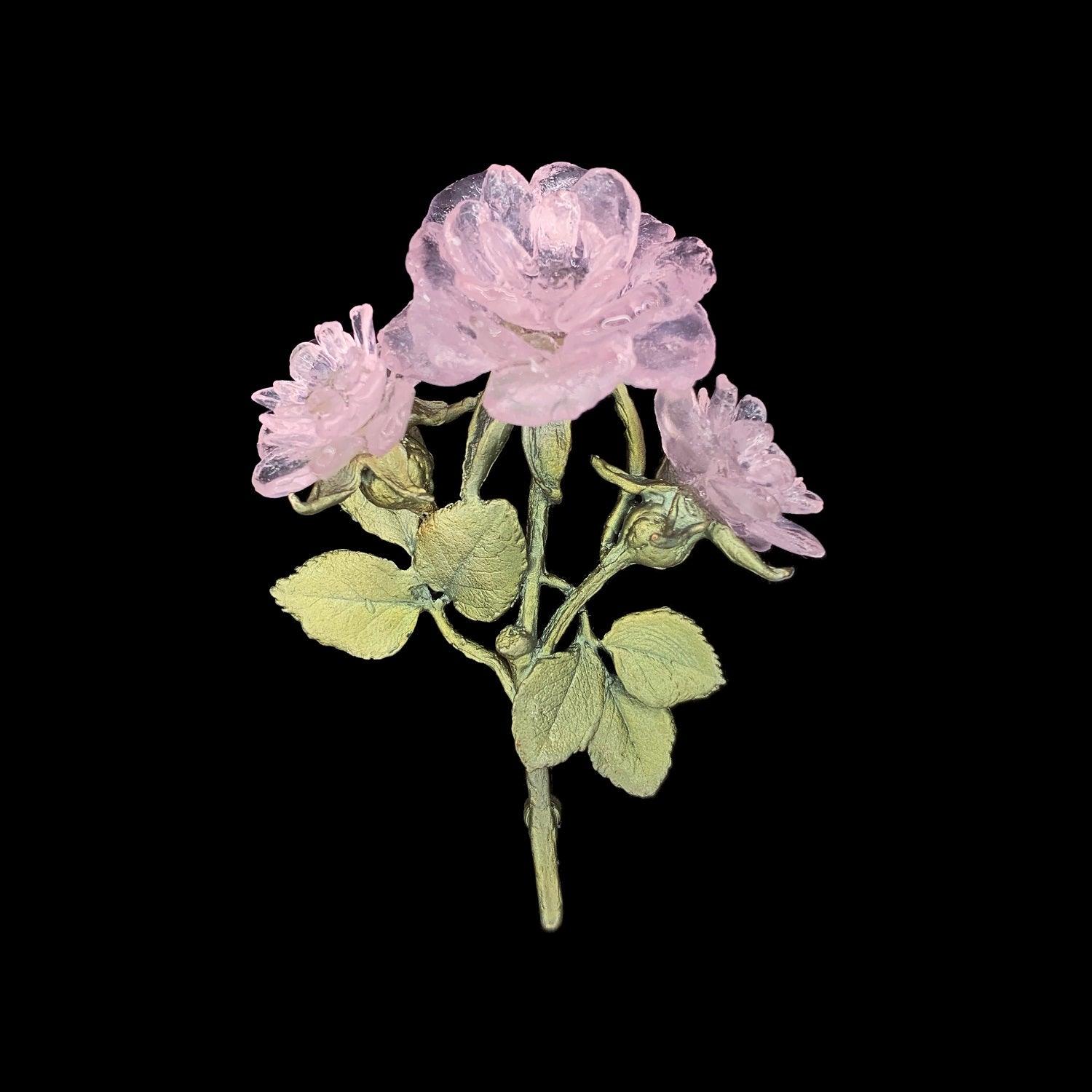 Blushing Rose Brooch - Statement - Michael Michaud Jewellery