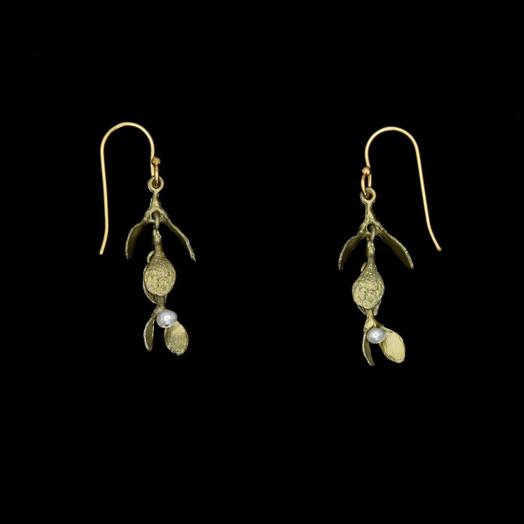 Mistletoe Earrings - Dangle Wire - Michael Michaud Jewellery