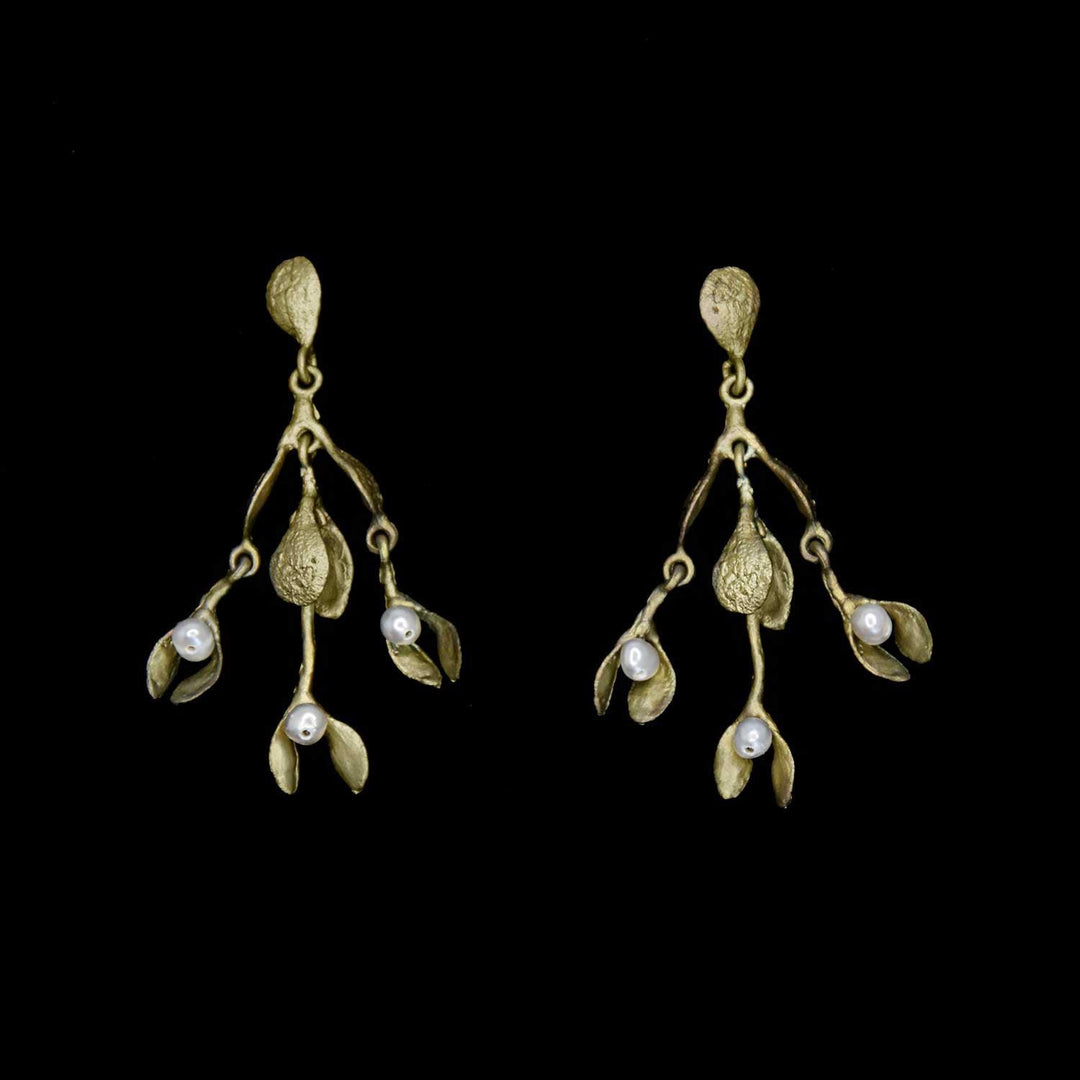 Mistletoe Earrings - Statement Post - Michael Michaud Jewellery