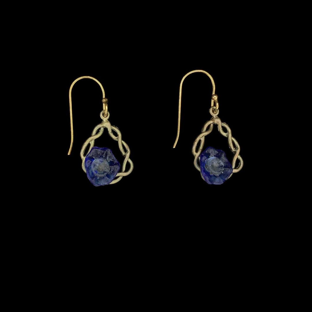 Morning Glory Earrings - Petite Hoop Wire - Michael Michaud Jewellery