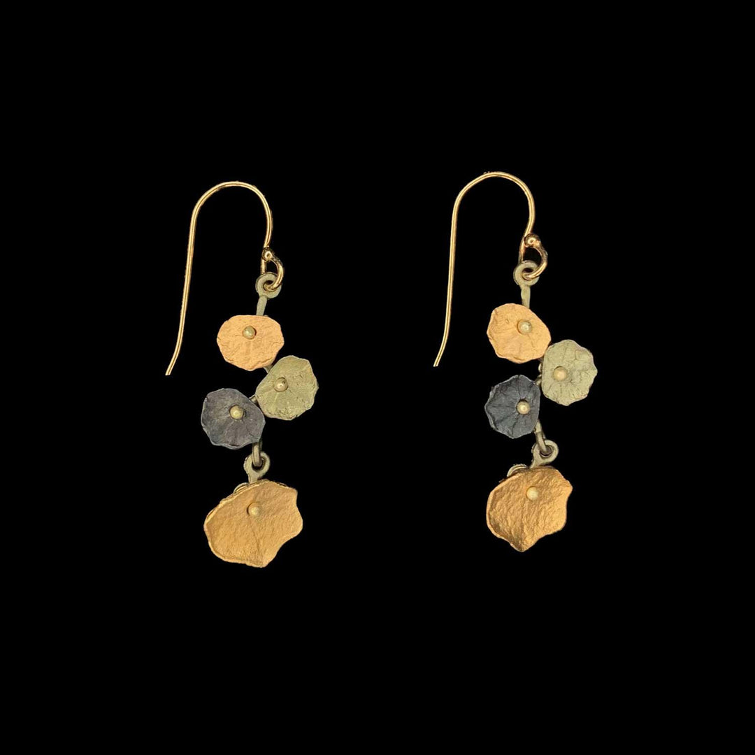 Nasturtium Earrings - Dainty Wire - Michael Michaud Jewellery