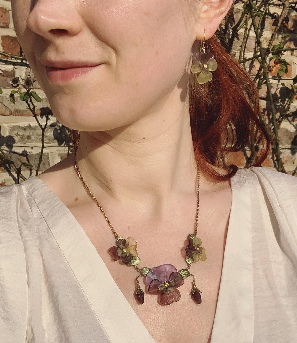 Pansies Necklace - Michael Michaud Jewellery