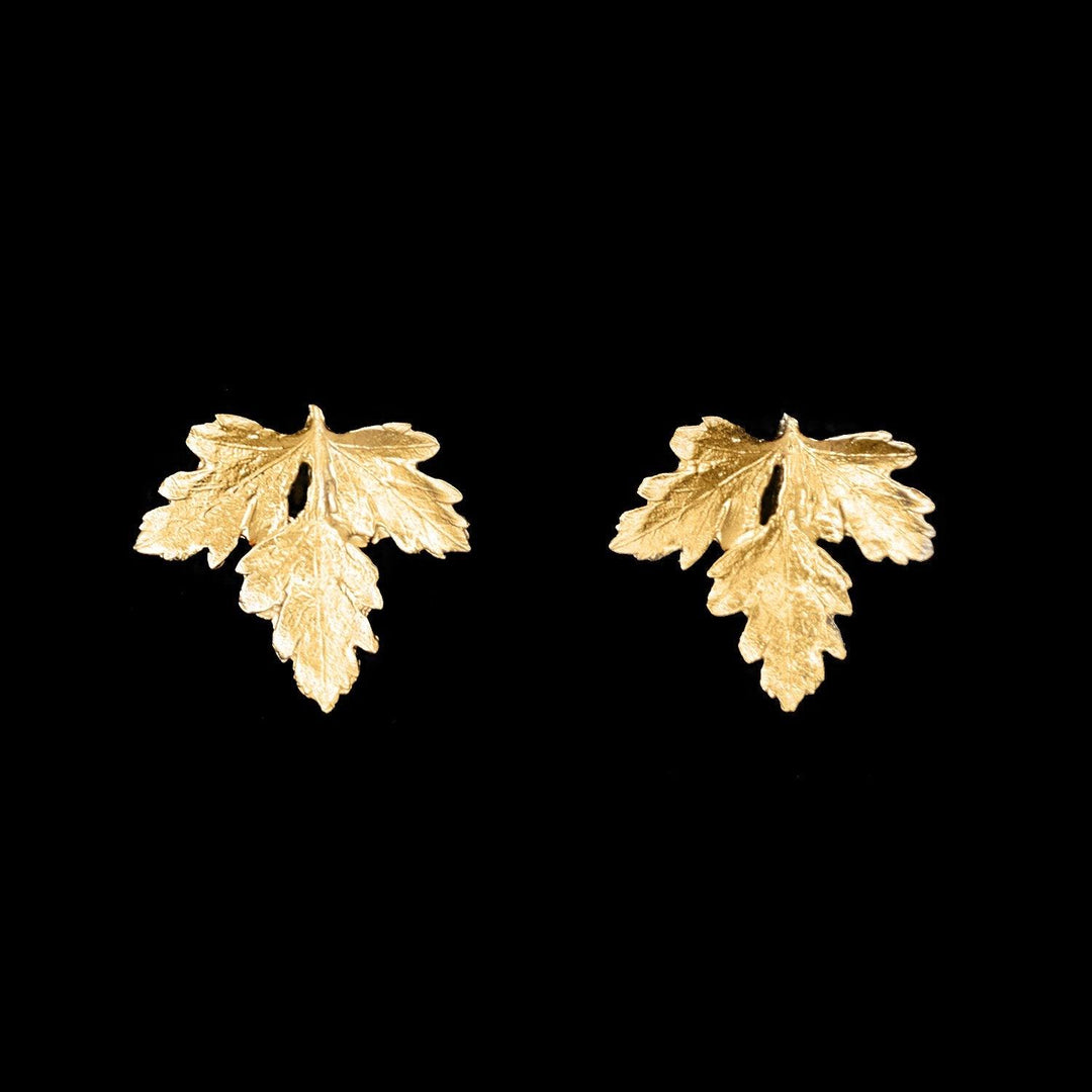 Fine Parsley Earrings - Post - Michael Michaud Jewellery