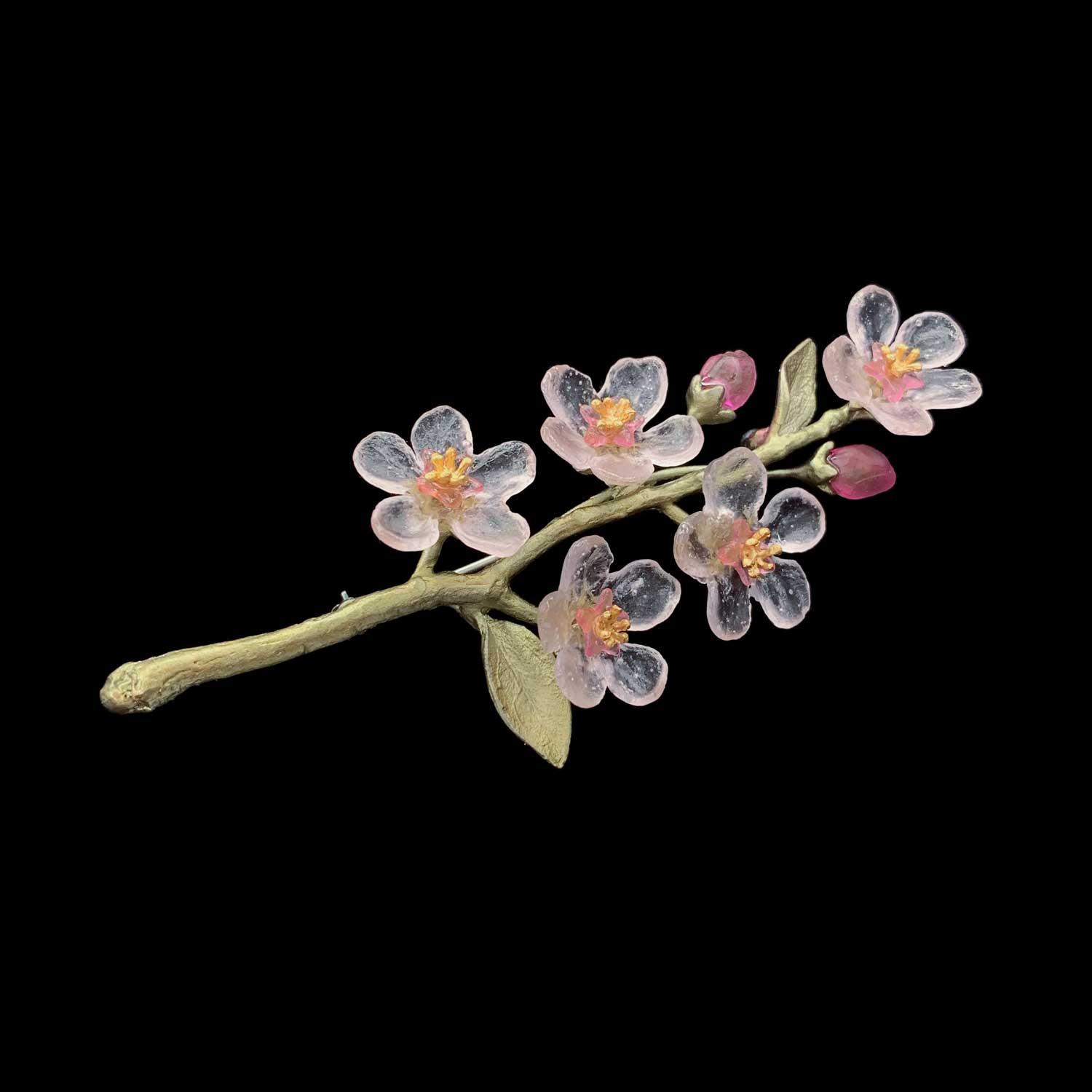 Peach Blossom Brooch - Michael Michaud Jewellery