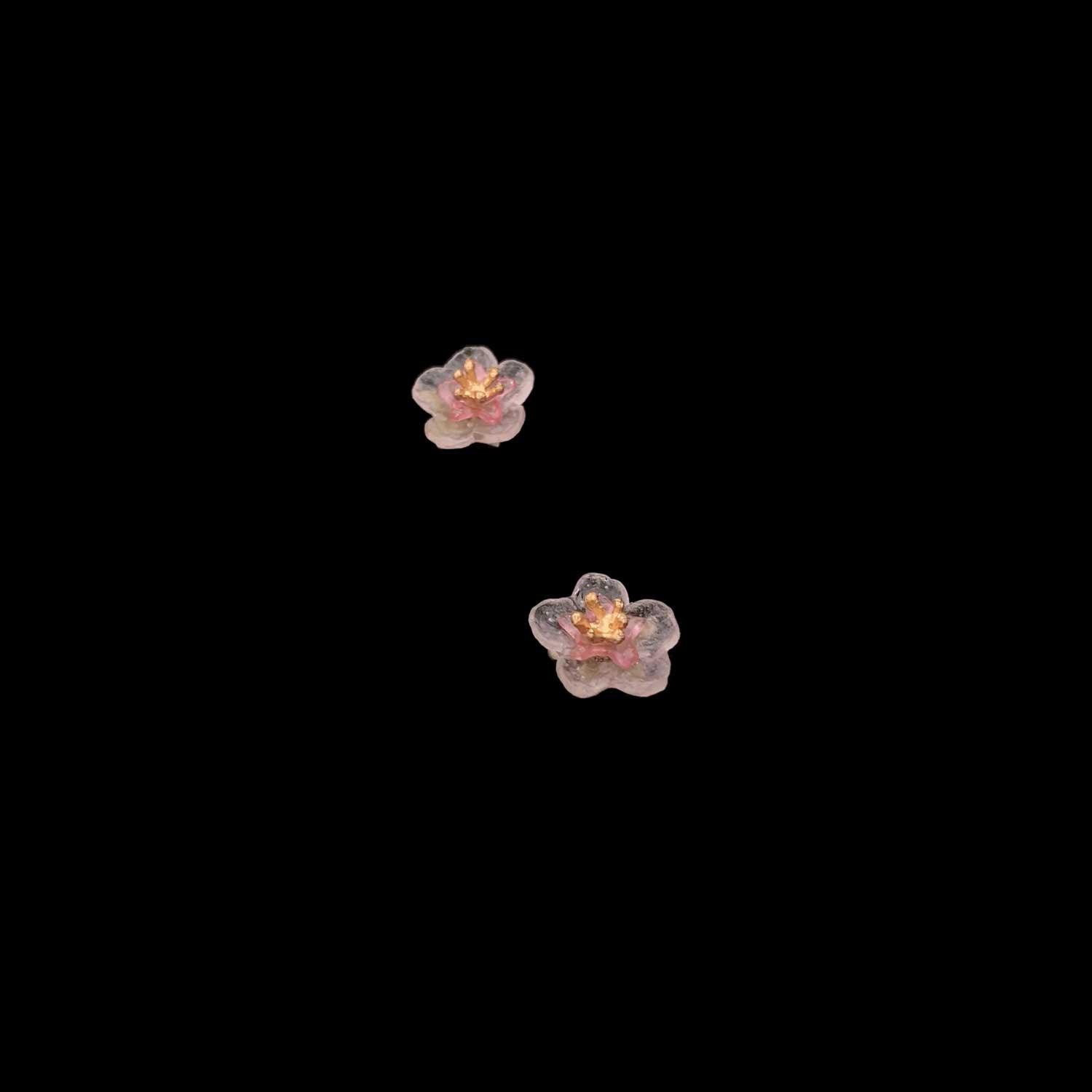 Peach Blossom Earrings - Dainty Post - Michael Michaud Jewellery