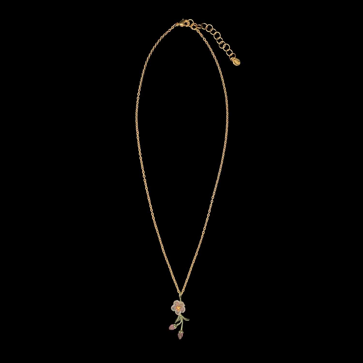 Peach Blossom Pendant - Dainty Flower - Michael Michaud Jewellery