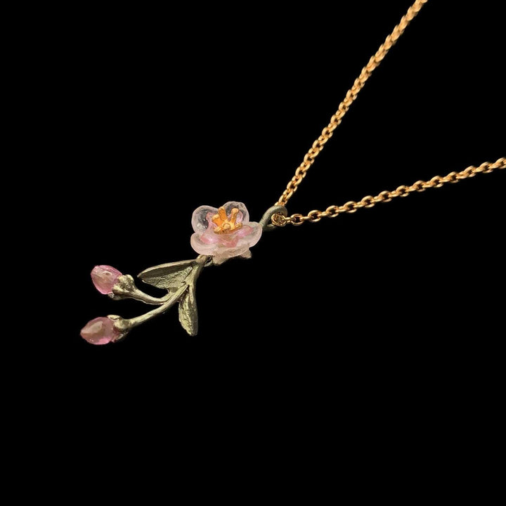 Peach Blossom Pendant - Dainty Flower - Michael Michaud Jewellery