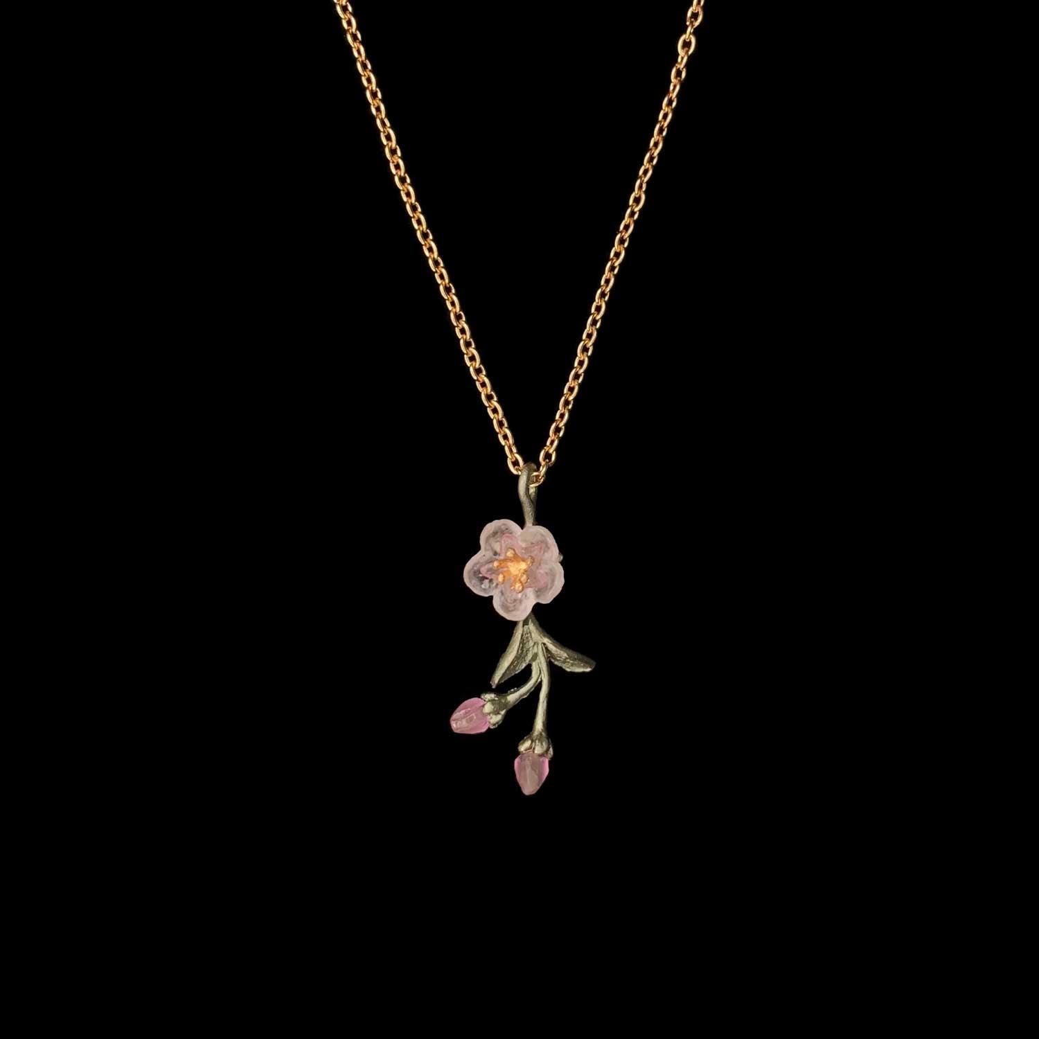 Peach Blossom Pendant - Dainty Flower - Michael Michaud Jewellery