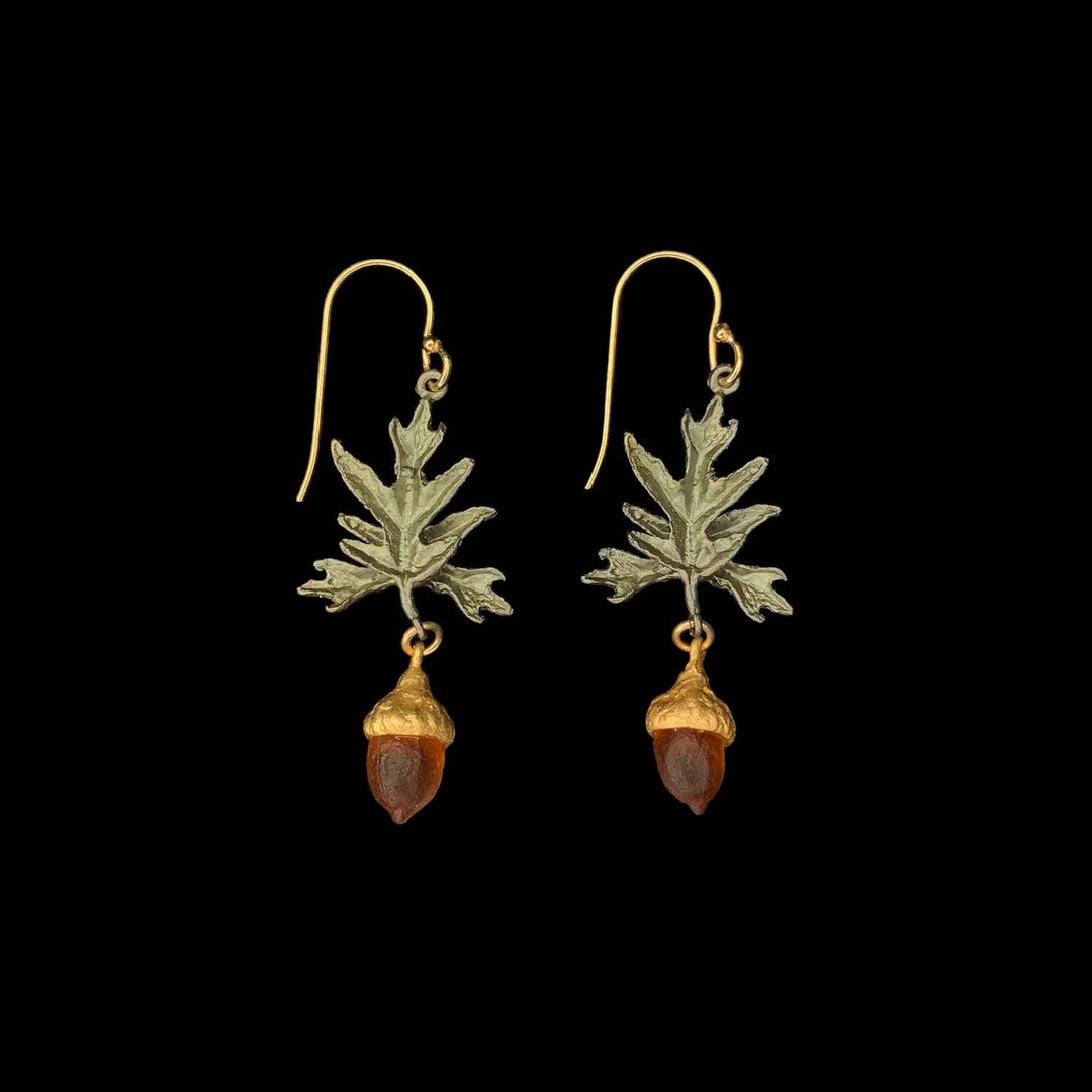 Pin Oak Earrings - Wire - Michael Michaud Jewellery