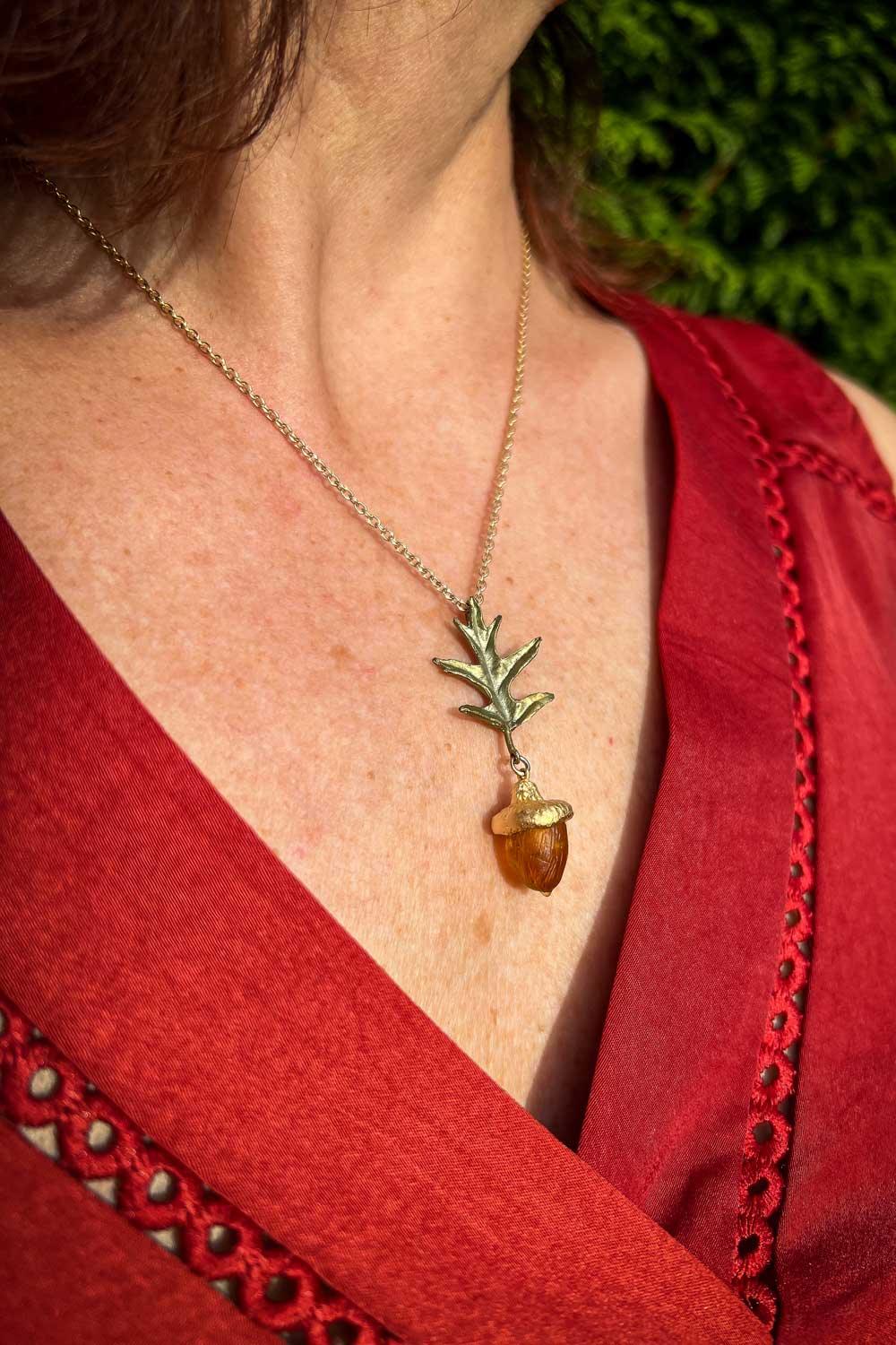 Pin Oak Pendant - Michael Michaud Jewellery