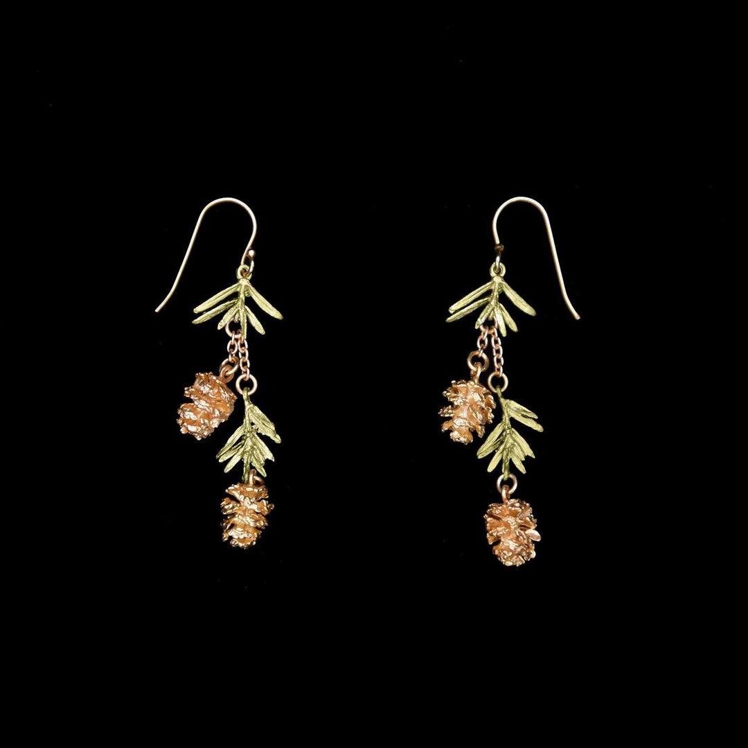 Pine Needle Earrings - Statement - Michael Michaud Jewellery