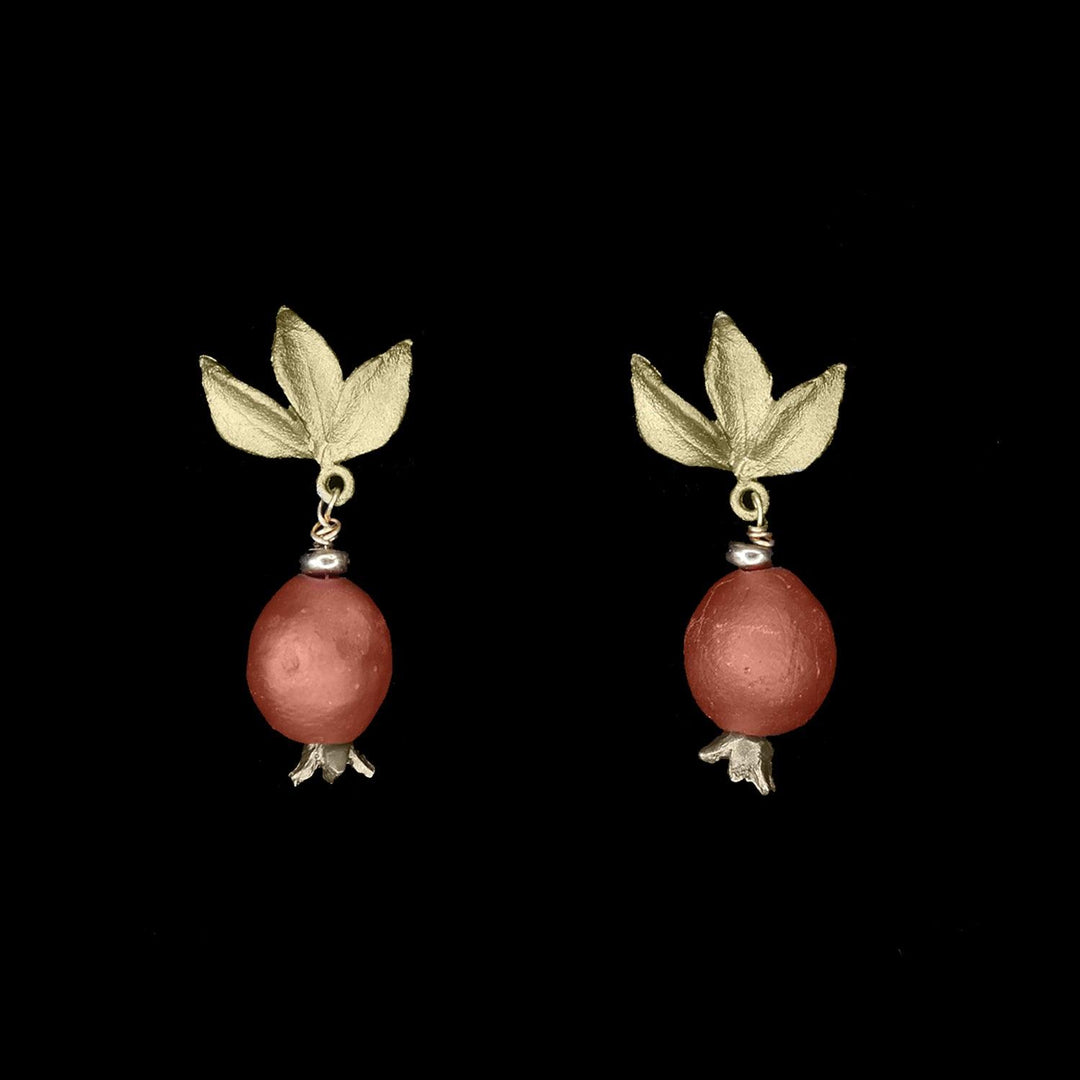 Pomegranate Earrings - Post - Michael Michaud Jewellery