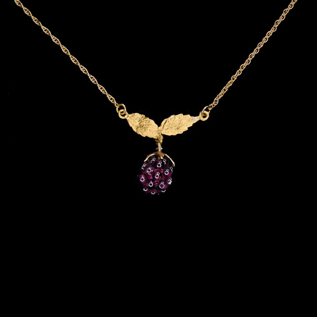 Fine Raspberry Pendant - Michael Michaud Jewellery