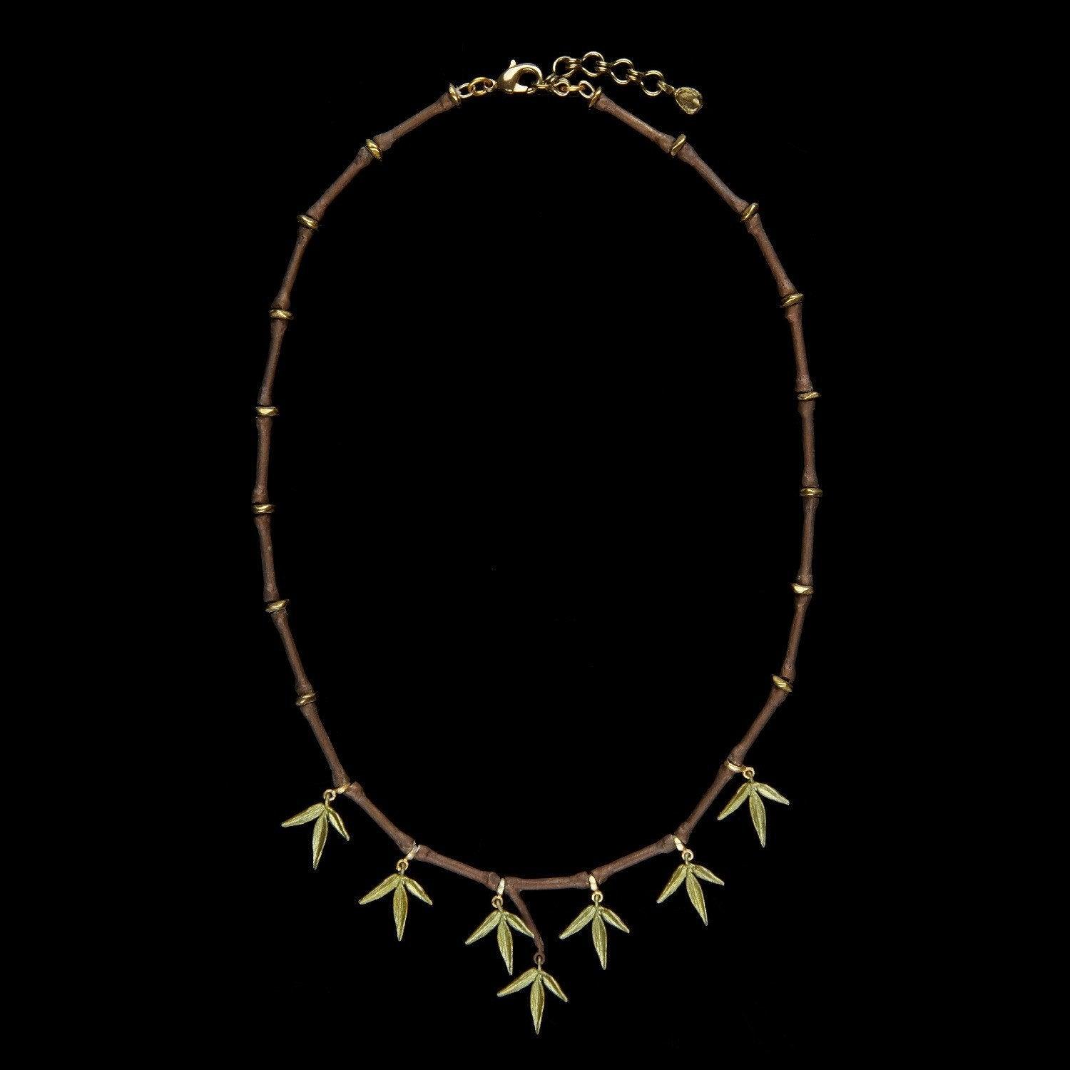 Bamboo Necklace - Small Drop - Michael Michaud Jewellery