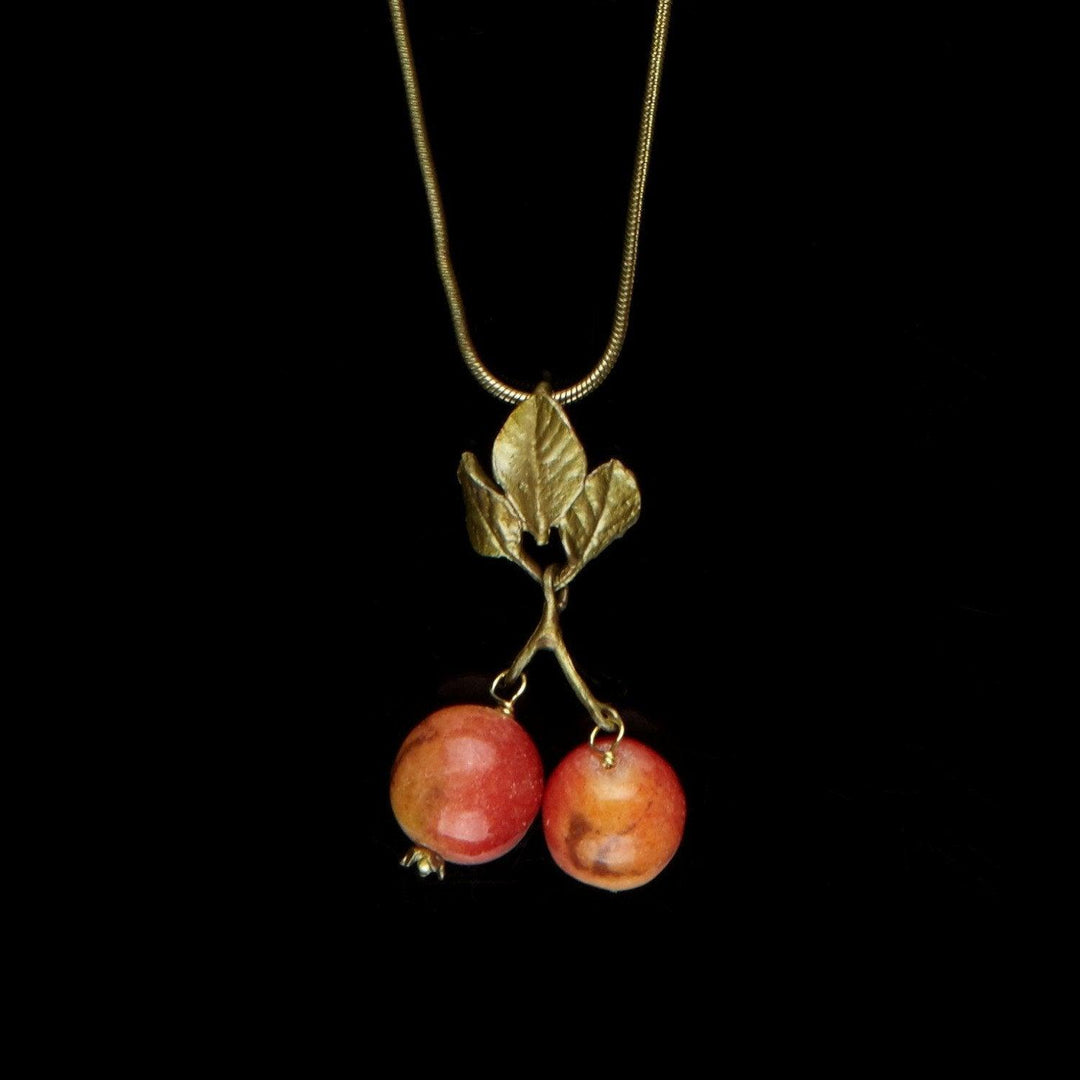 Crab Apple Pendant - Chain - Michael Michaud Jewellery