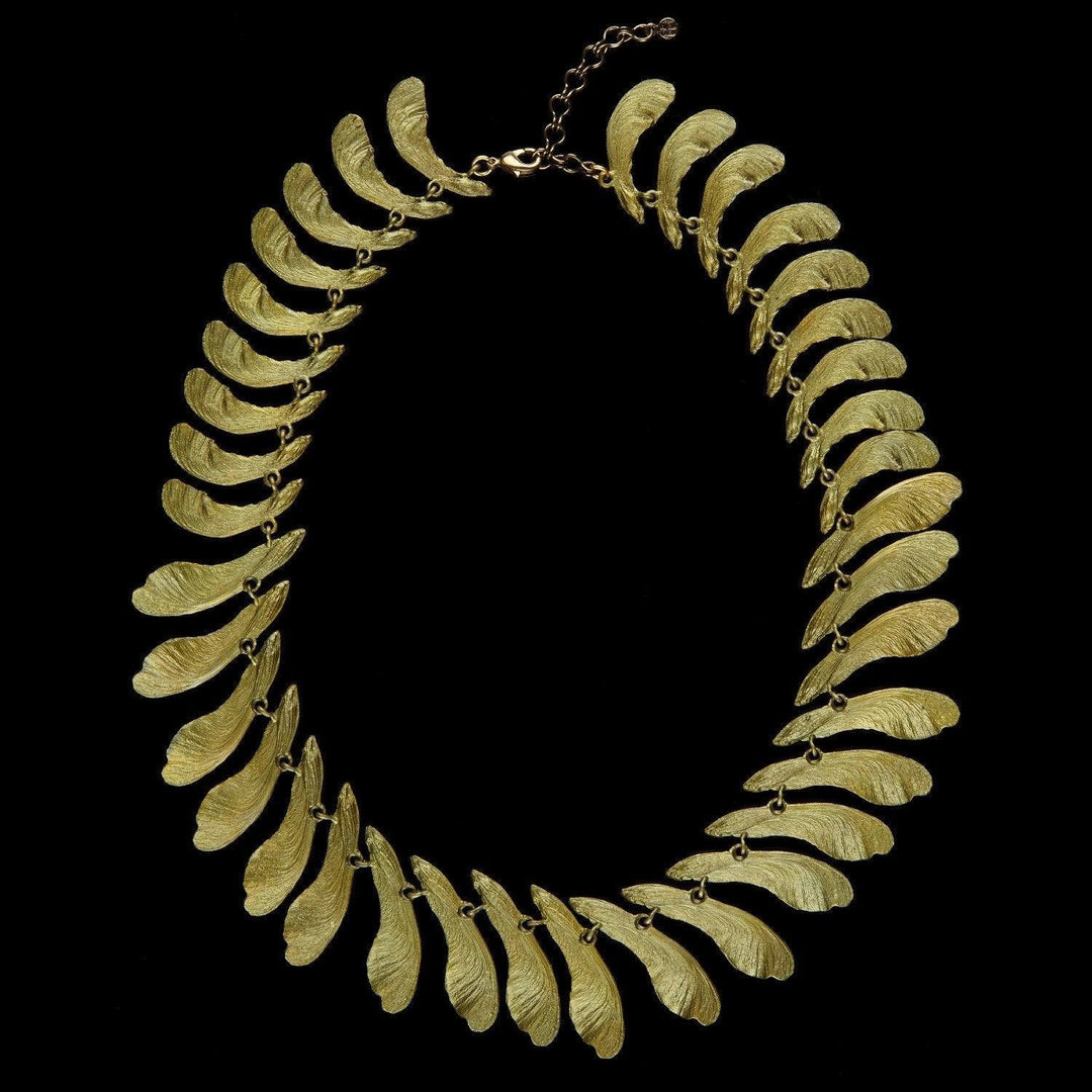 Samara Necklace - Small Contour Patina - Michael Michaud Jewellery