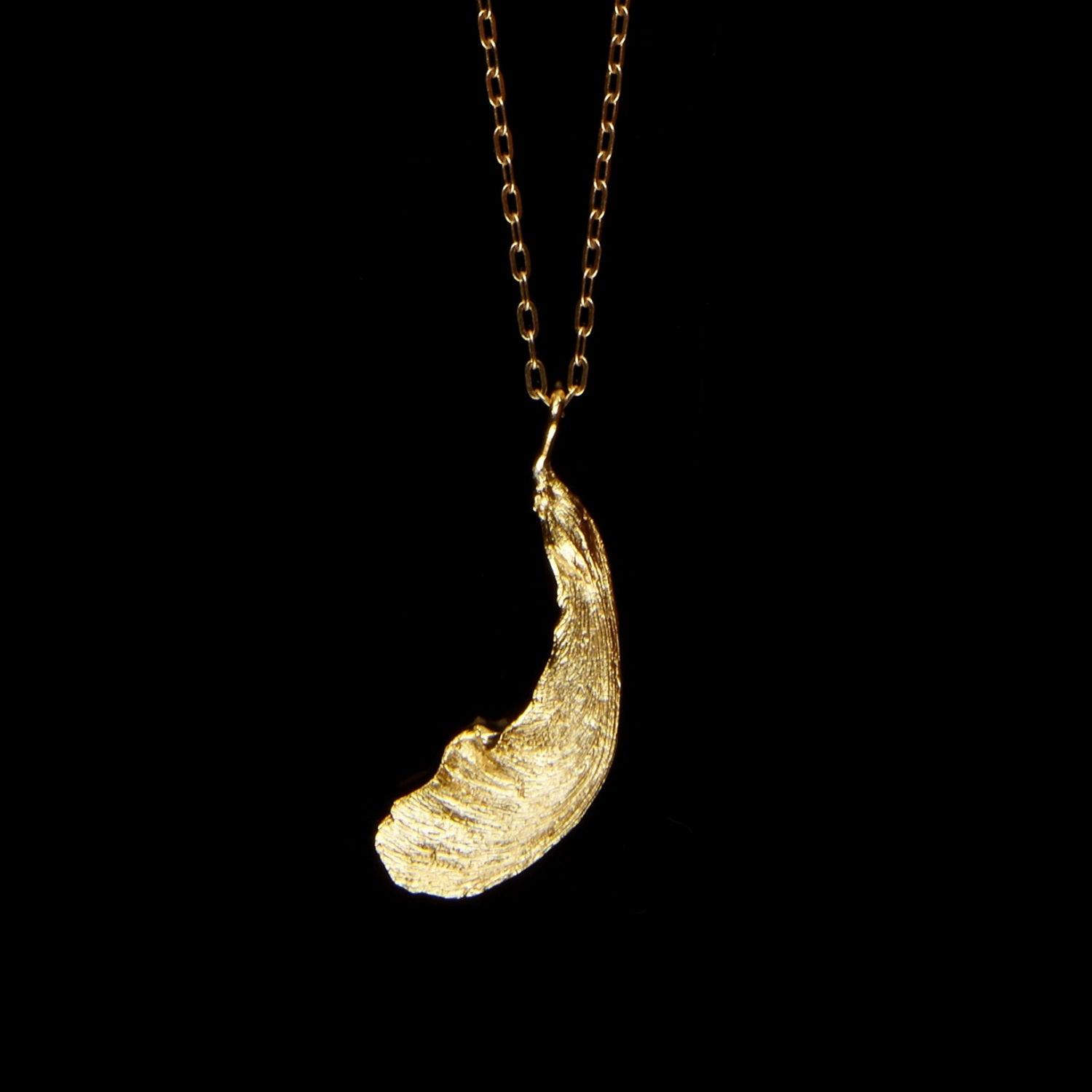 Samara Pendant - Single Gold - Michael Michaud Jewellery
