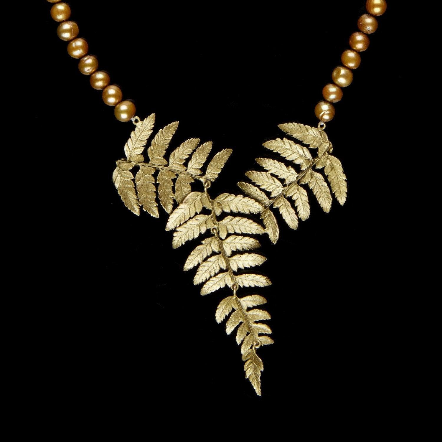 Fern Necklace - Pearl - Michael Michaud Jewellery