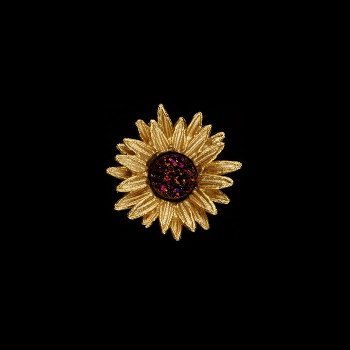 Sunflower Pin - Michael Michaud Jewellery