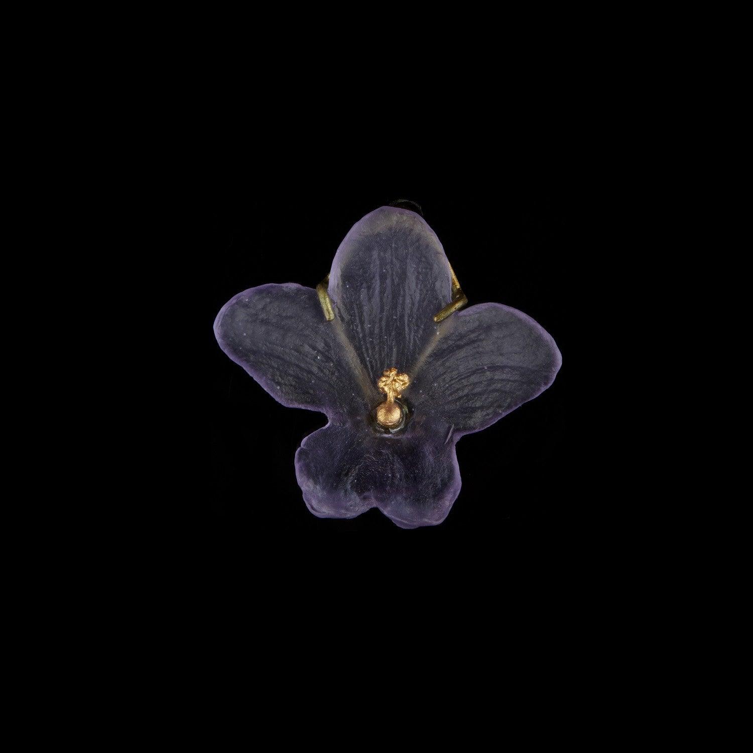 African Violet Lapel Pin - Michael Michaud Jewellery