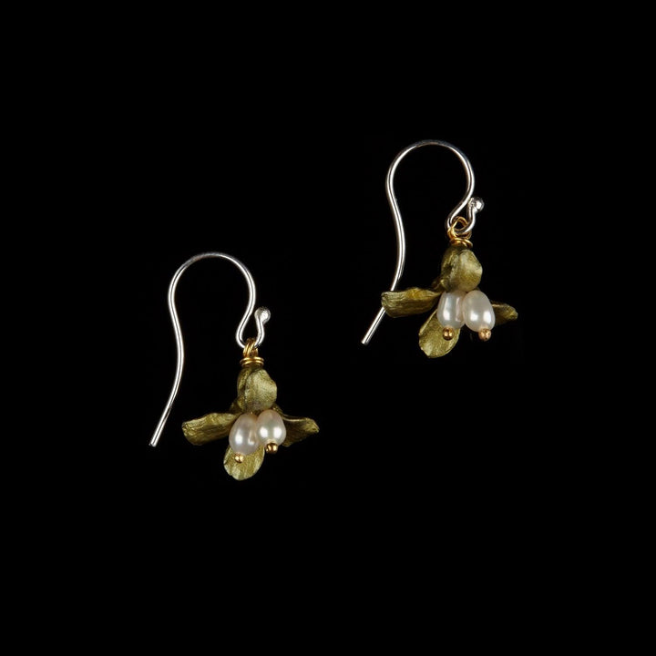 Wildflower Earrings - Single Drop Wire - Michael Michaud Jewellery