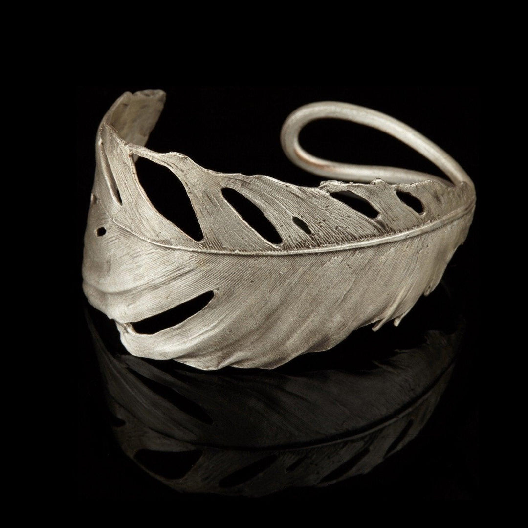 Feather Cuff Silver - Michael Michaud Jewellery