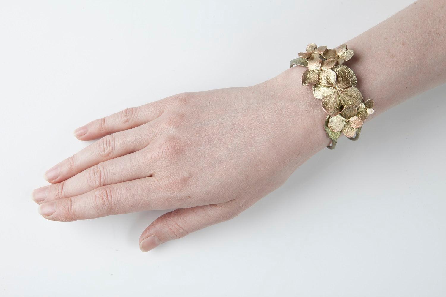 Hydrangea Cuff Bracelet - Michael Michaud Jewellery