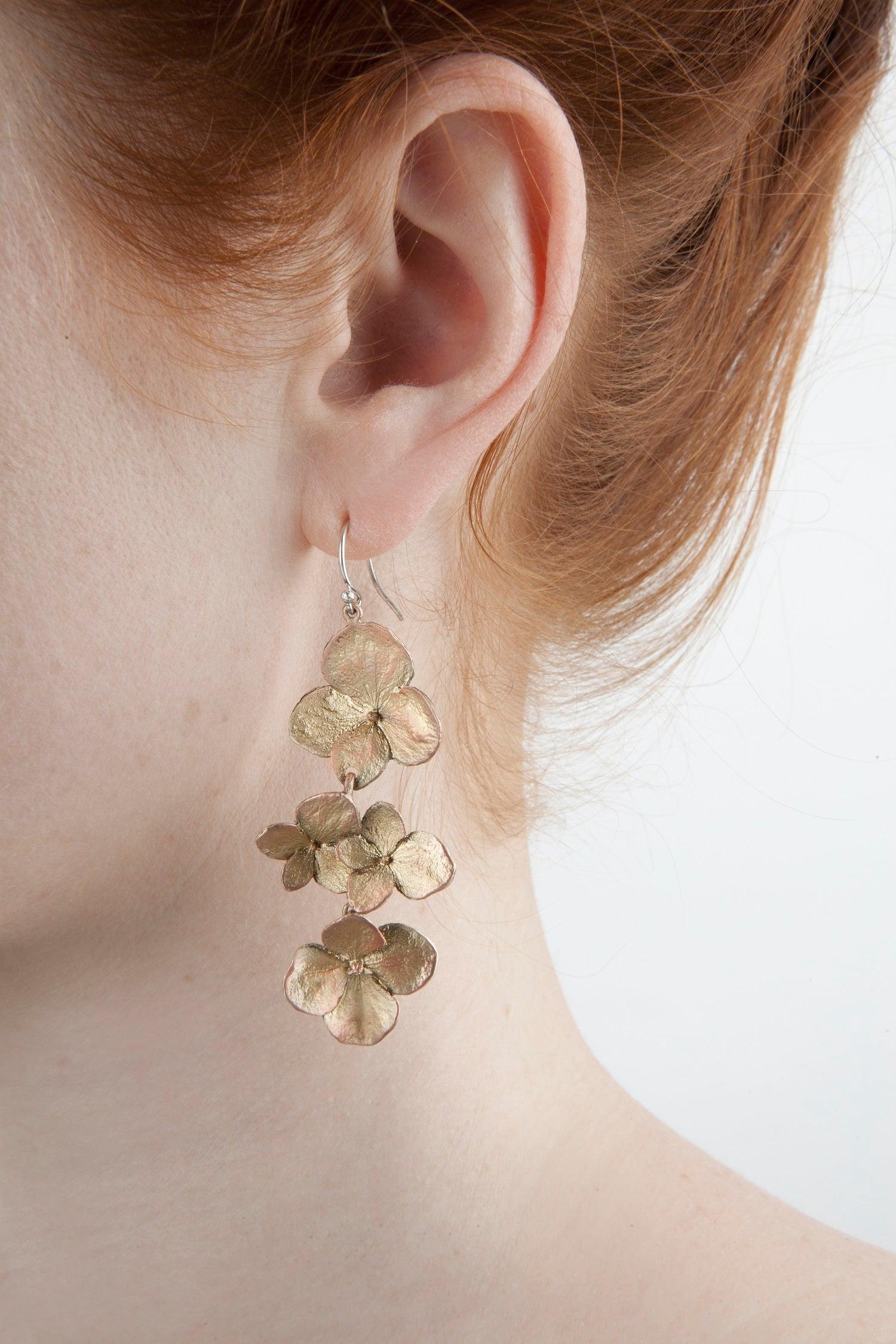 Hydrangea Earrings - Shower - Michael Michaud Jewellery