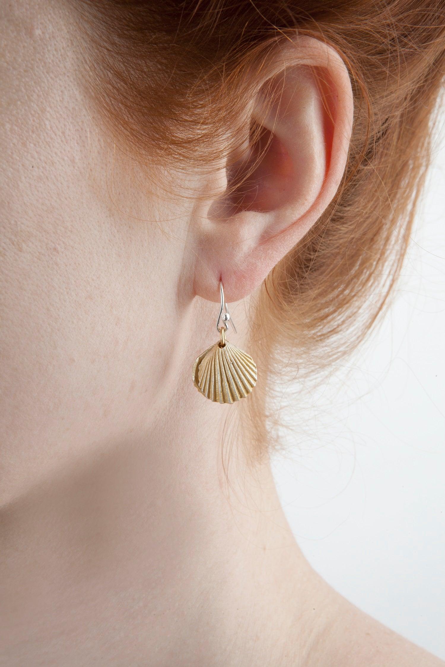 Oyster Shell Earrings - Michael Michaud Jewellery