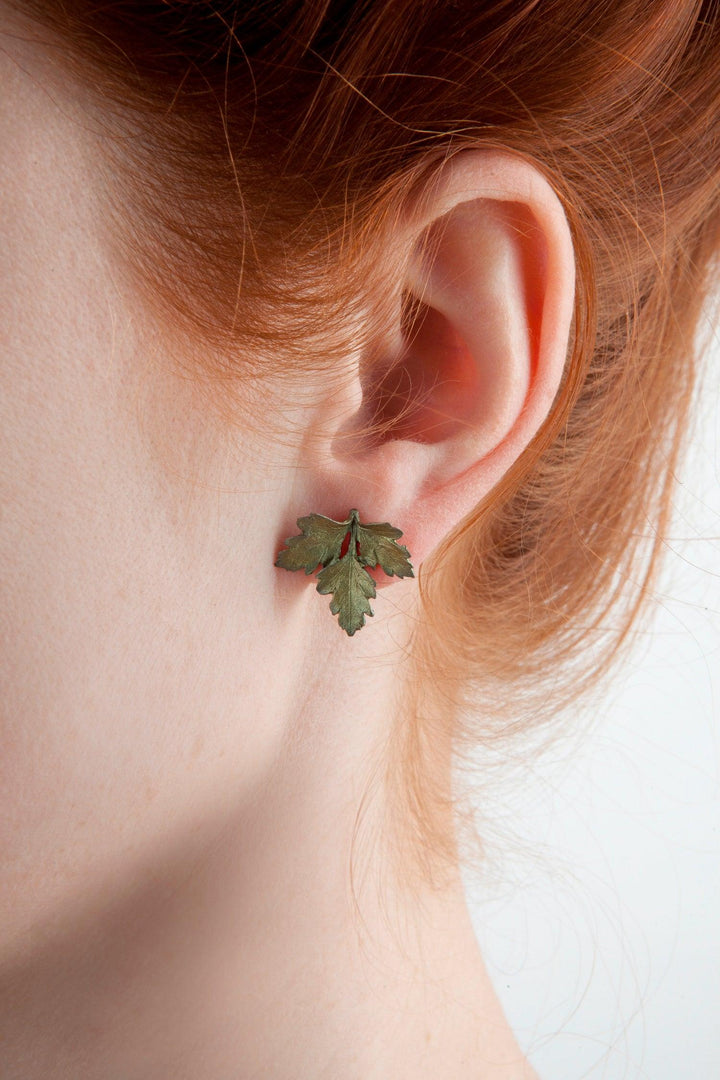 Petite Herb - Parsley Post Earring - Michael Michaud Jewellery