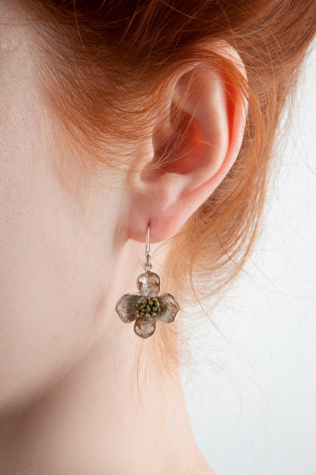 Dogwood Earrings - Wire Drop - Michael Michaud Jewellery