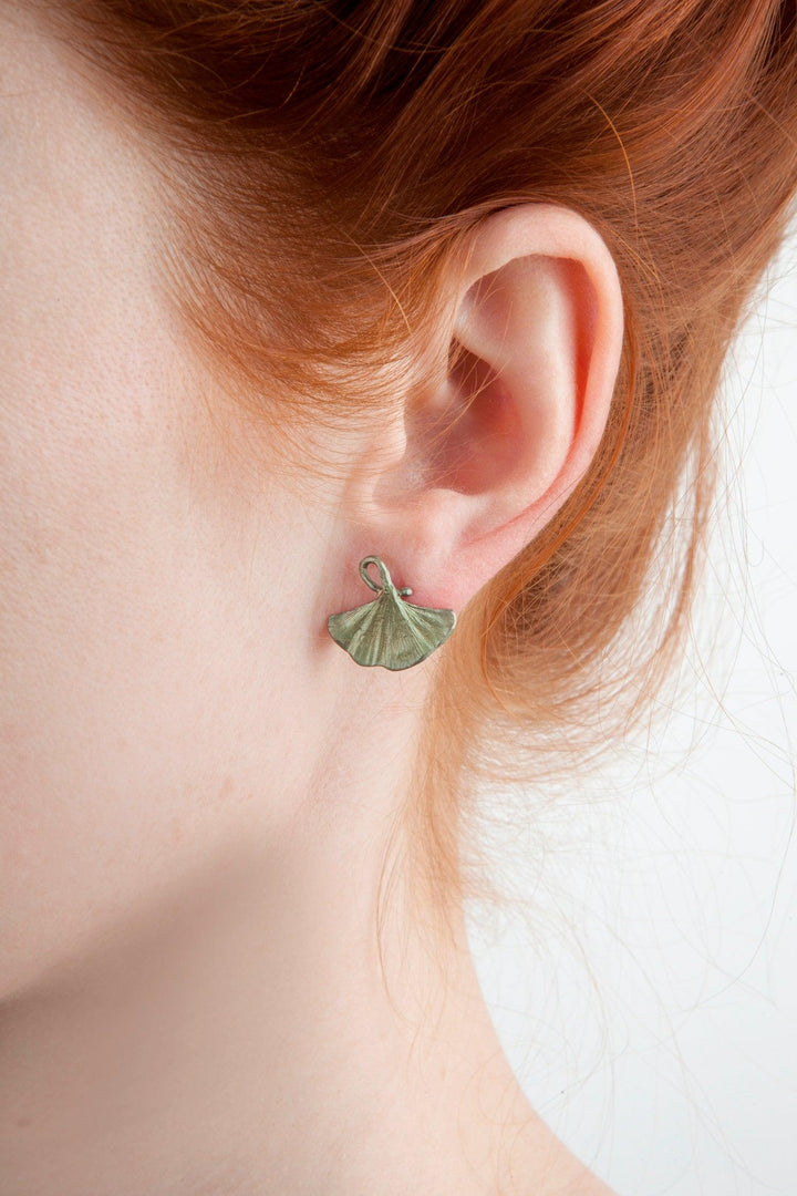 Ginkgo Earrings - Posts - Michael Michaud Jewellery