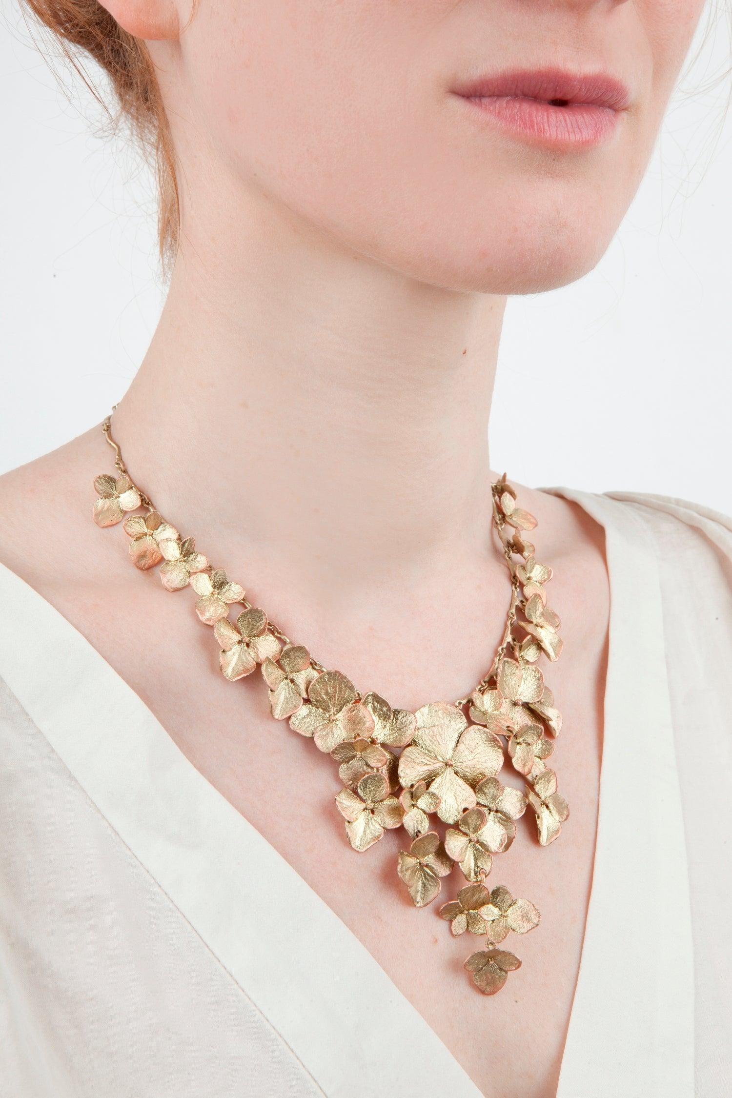 Hydrangea Necklace - Full Petals - Michael Michaud Jewellery