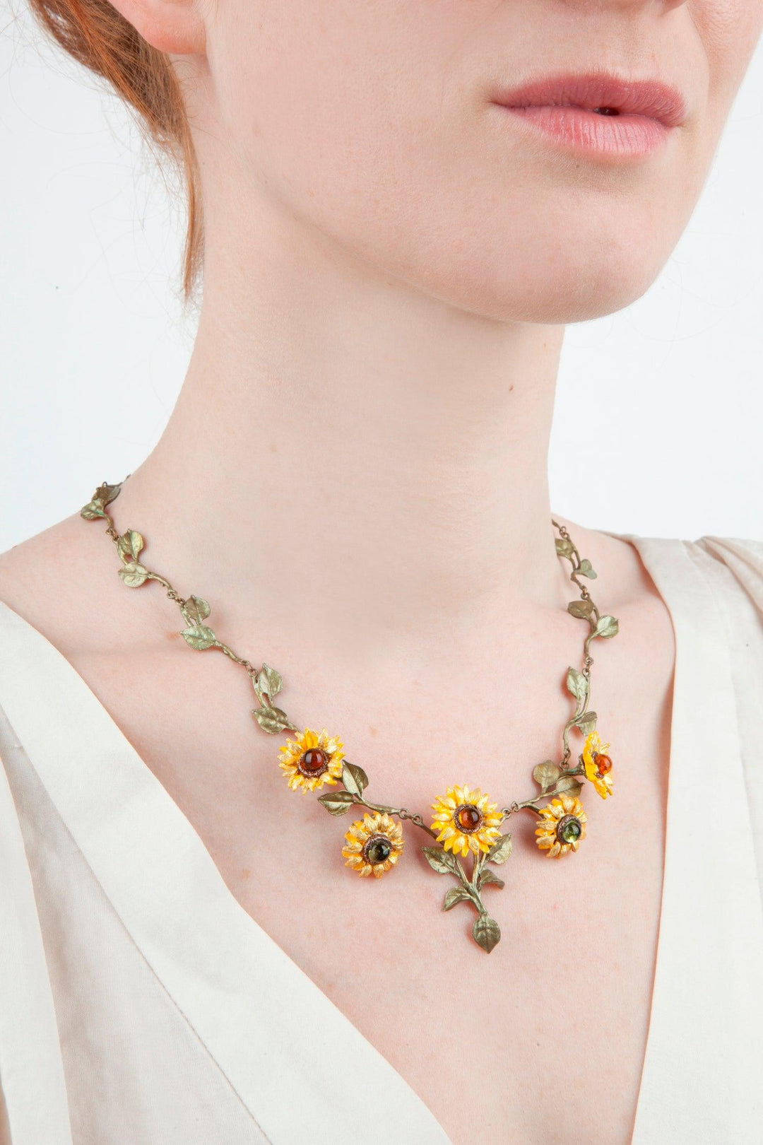 Van Gogh Sunflower Necklace - Michael Michaud Jewellery