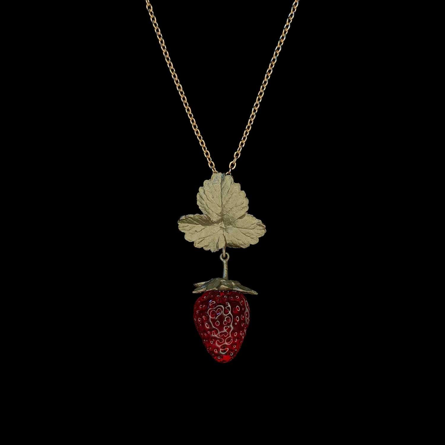 Strawberry Pendant - Large Berry - Michael Michaud Jewellery