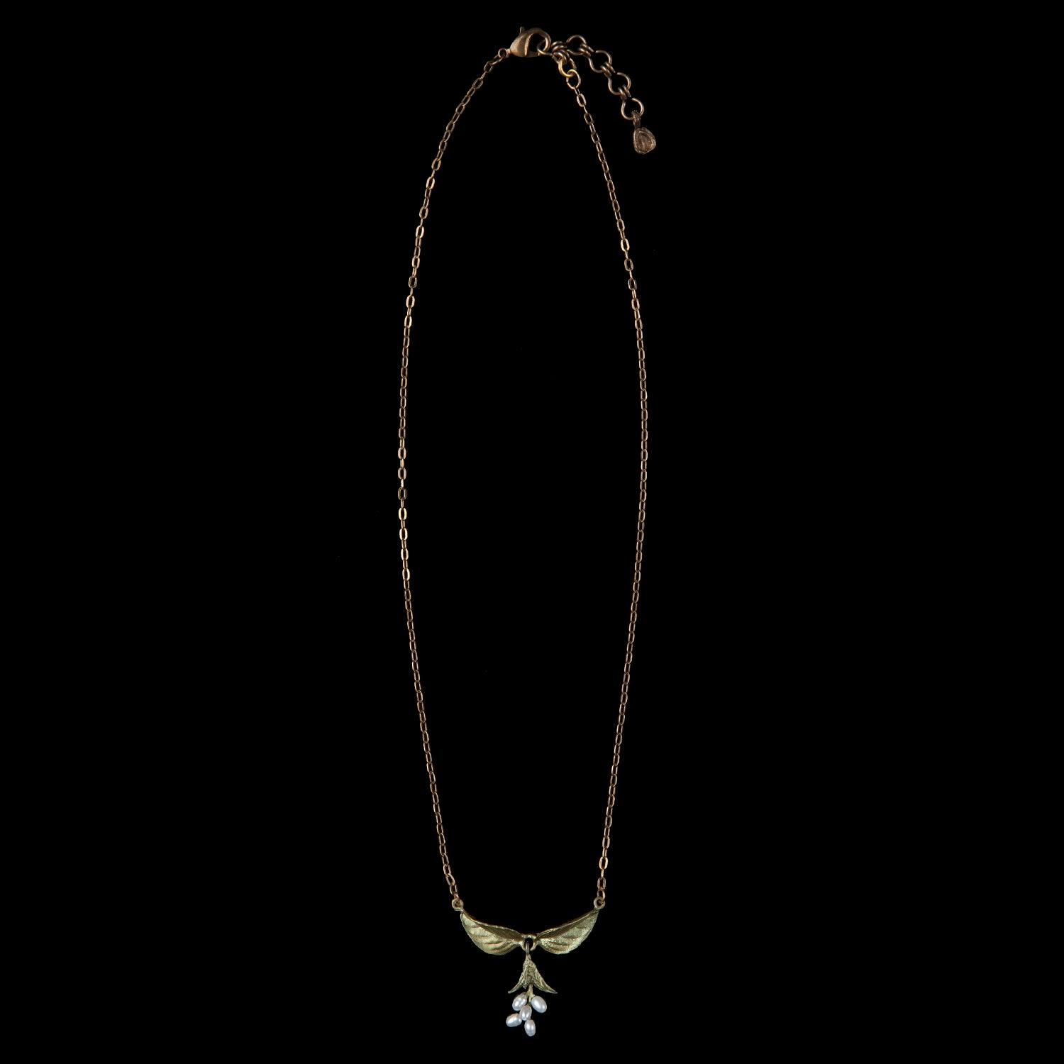Sweet Basil Pendant - Small Pearls - Michael Michaud Jewellery