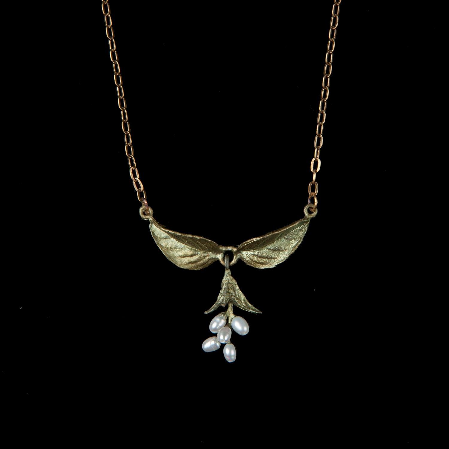 Sweet Basil Pendant - Small Pearls - Michael Michaud Jewellery