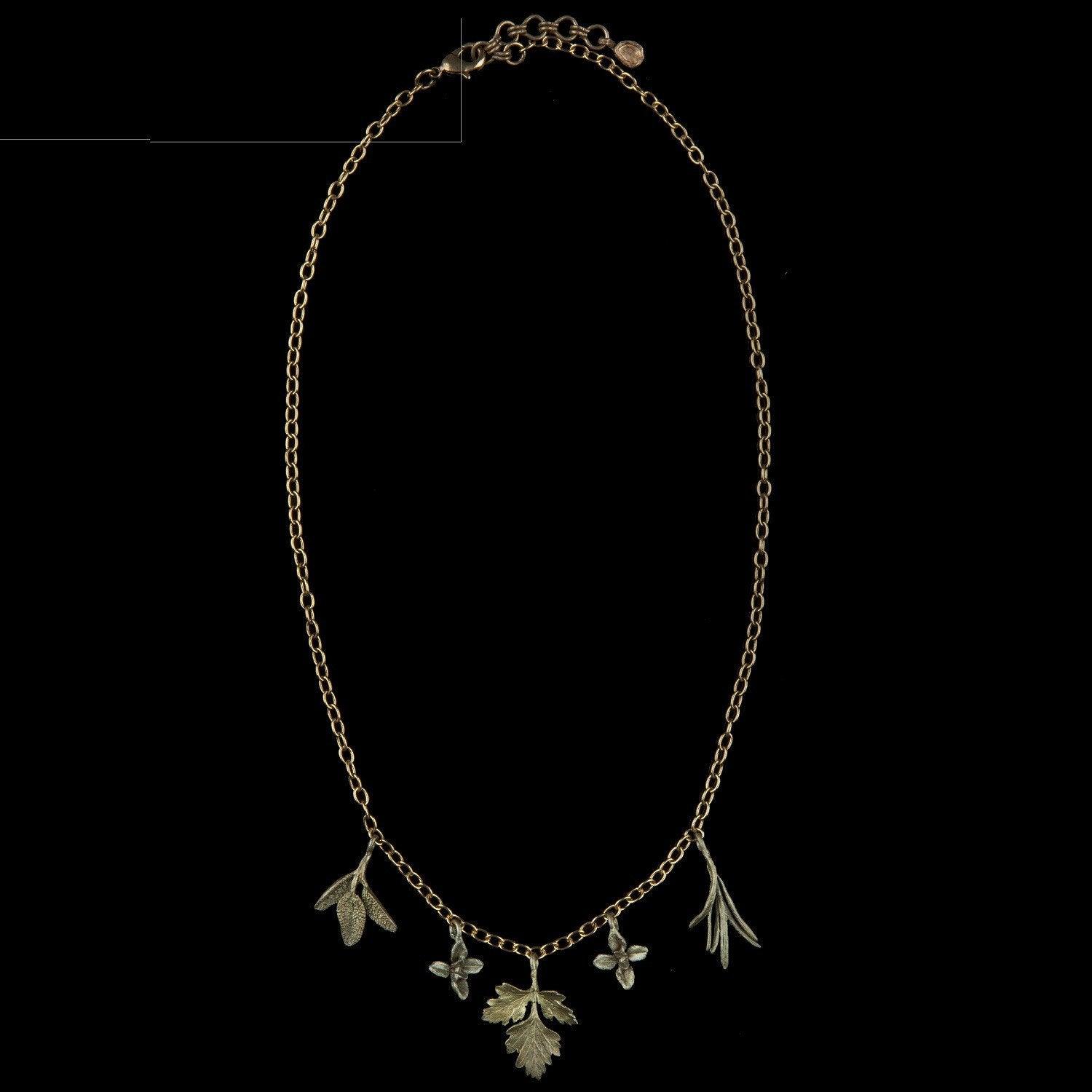 Petite Herb Charm Necklace - Michael Michaud Jewellery