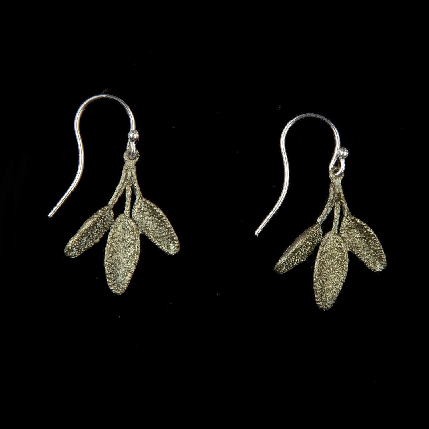 Petite Herb - Sage Wire Earring - Michael Michaud Jewellery