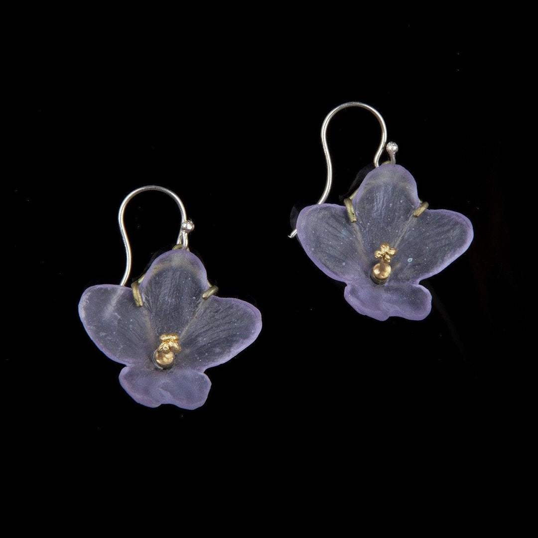 African Violet Earring - Wire - Michael Michaud Jewellery