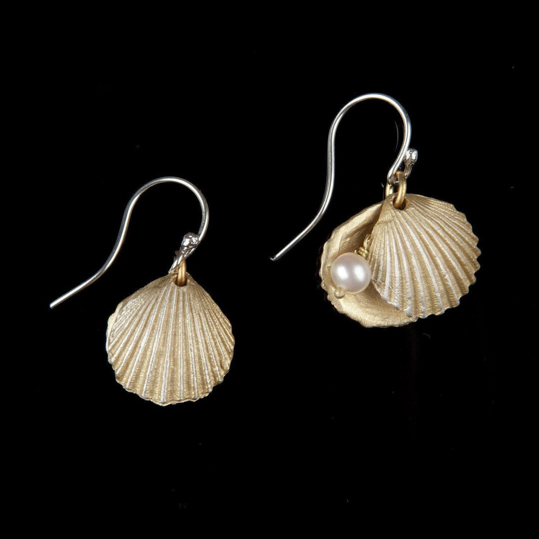 Oyster Shell Earrings - Michael Michaud Jewellery