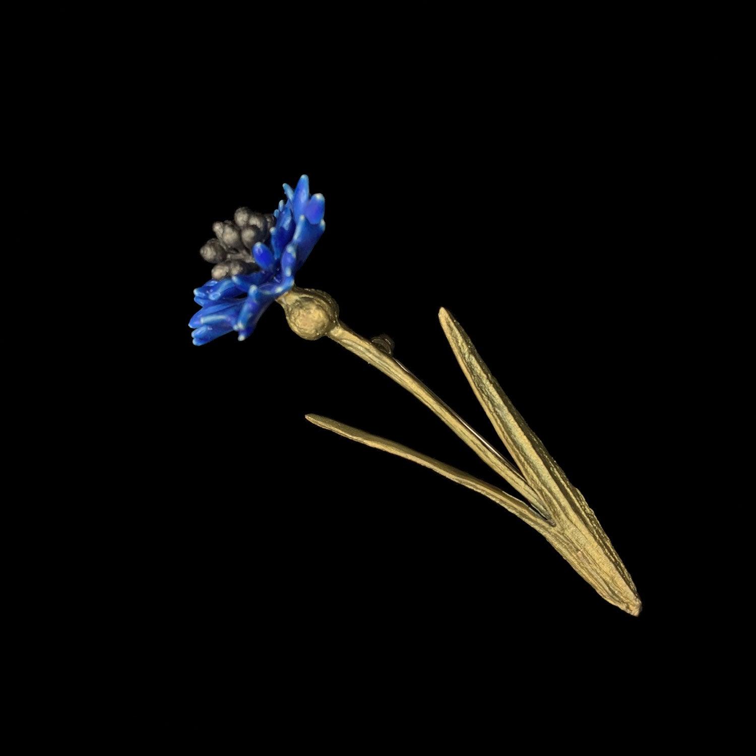 Blue Cornflower Brooch - Michael Michaud Jewellery