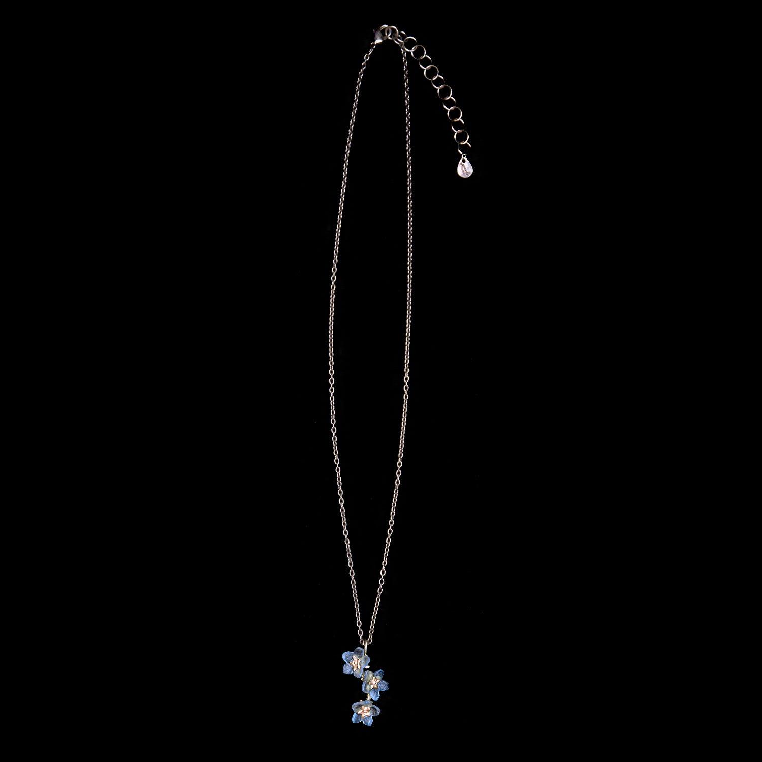 Forget Me Not Pendant - Triple Flower - Michael Michaud Jewellery