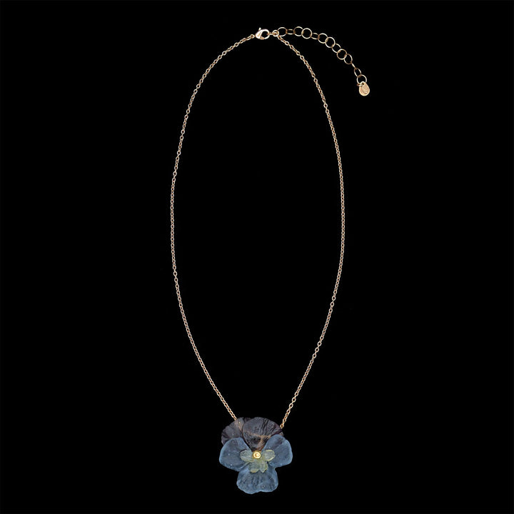 Pansies Pendant - Flower - Michael Michaud Jewellery